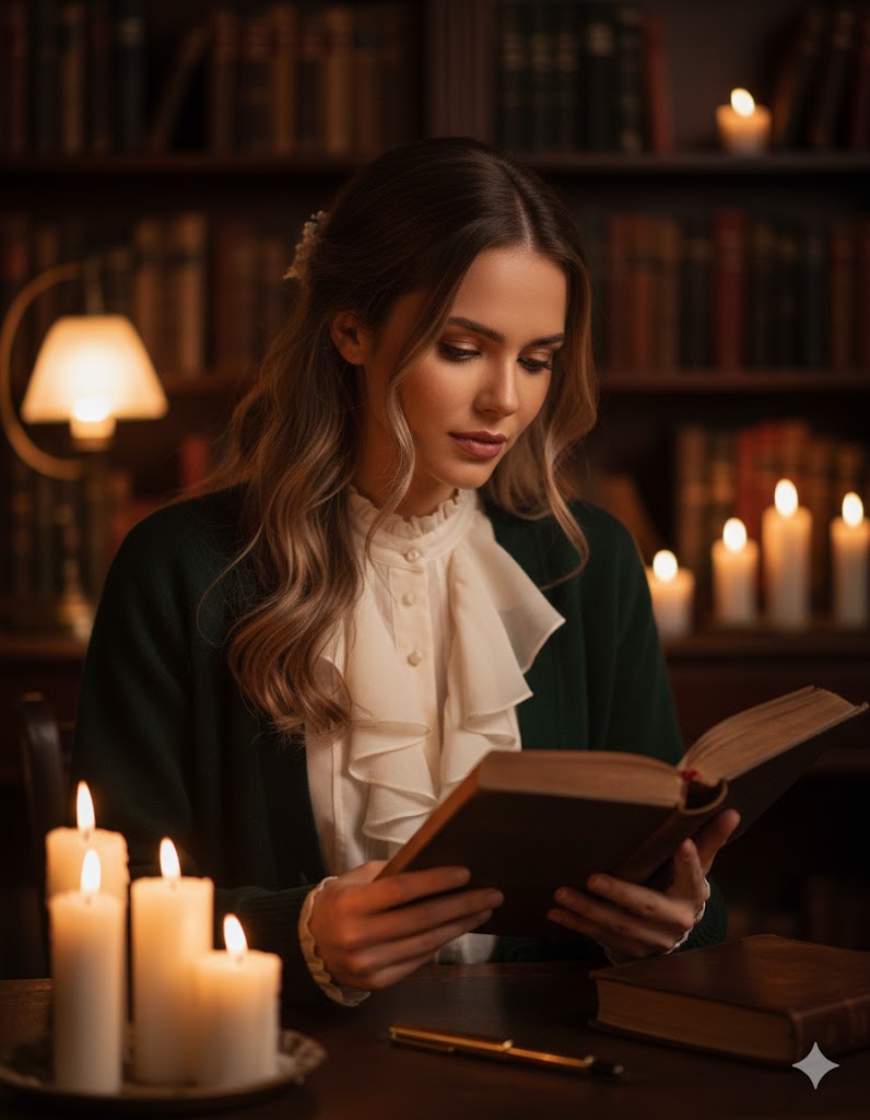 Candlelit study session