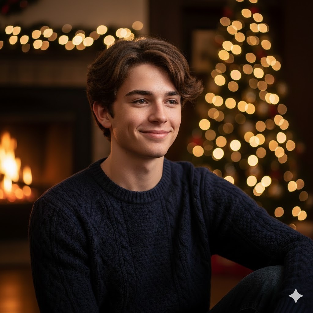 Christmas Winter Cozy Portrait