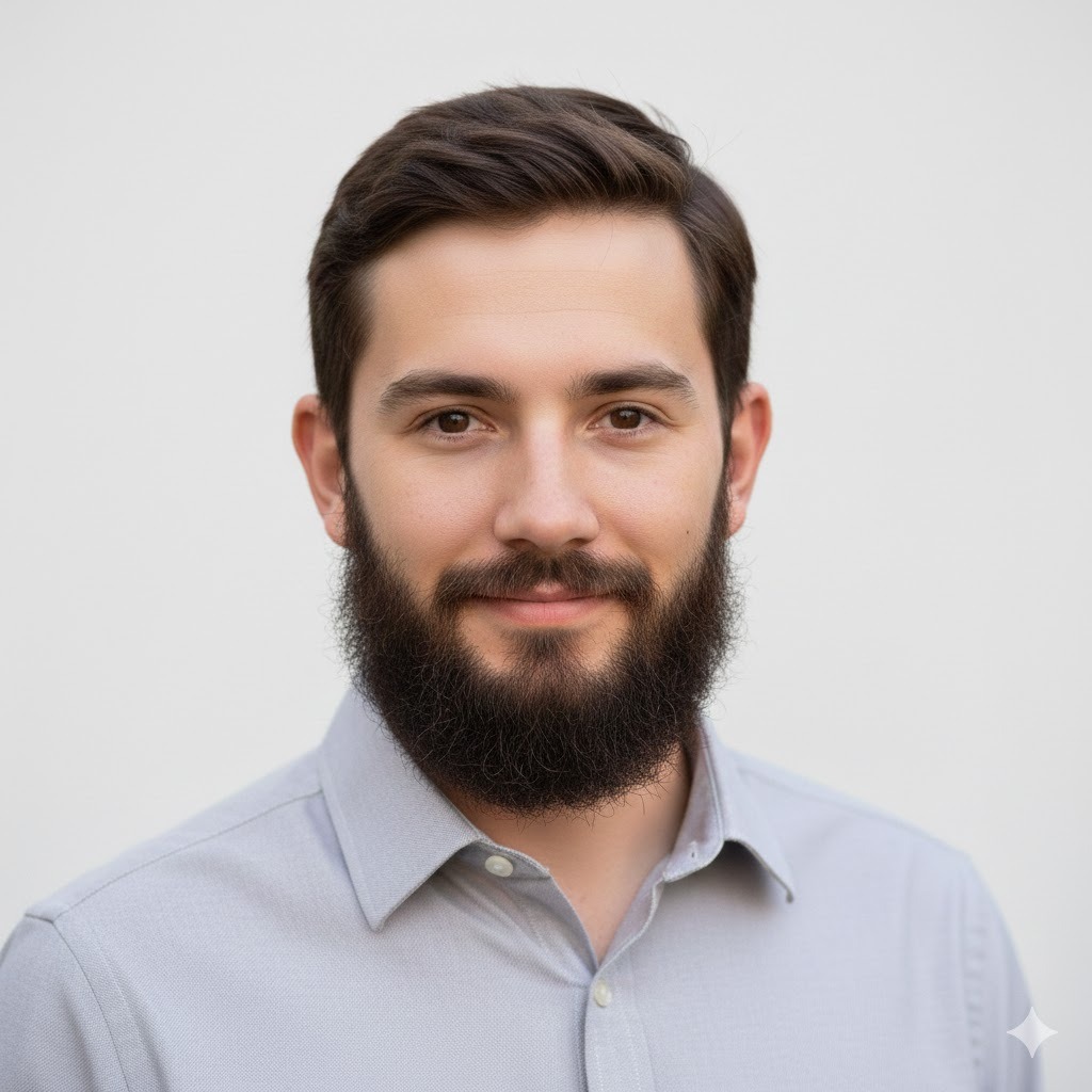 Full Beard Added — Realistic Facial Hair