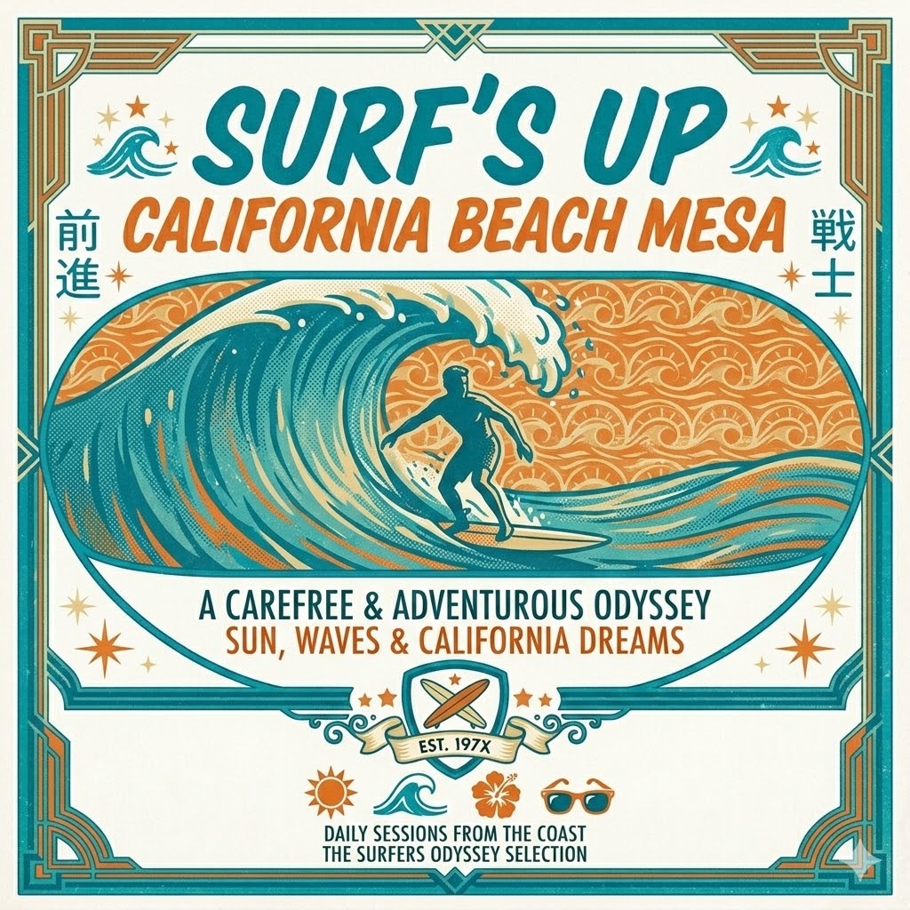 Retro Surf Culture 1960s
