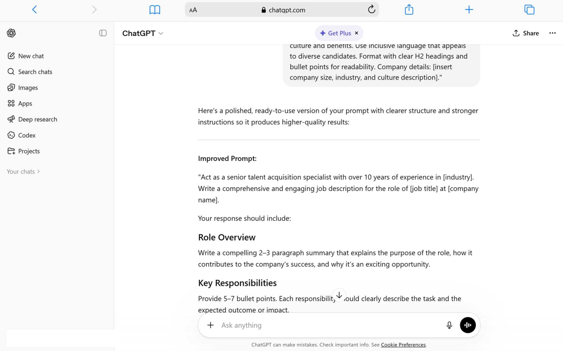 Best ChatGPT Prompts for HR