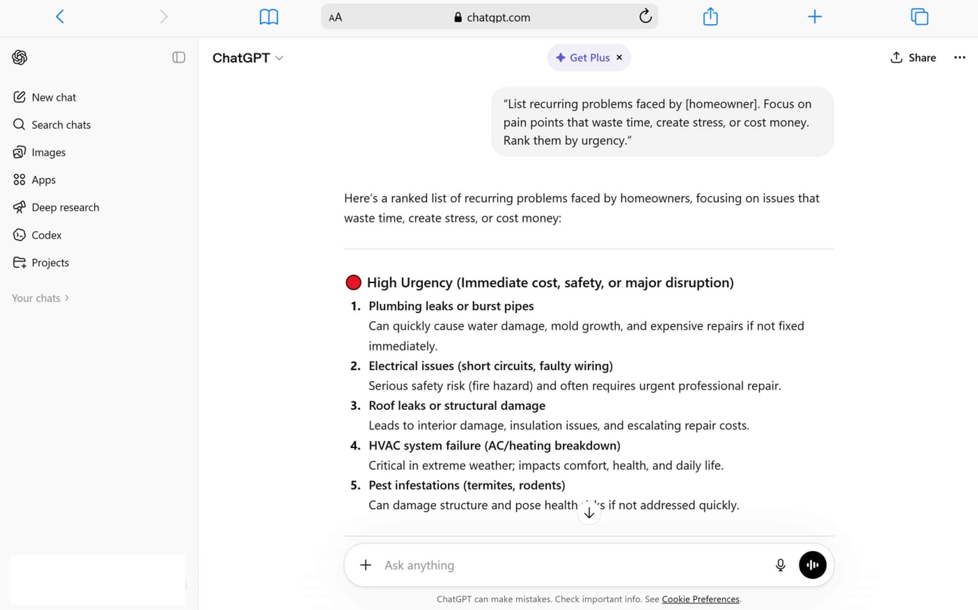 ChatGPT prompts for business ideas would I actually use